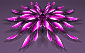3D紫色花