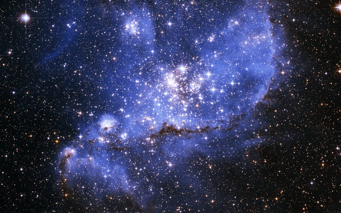 藍色星雲，恆星 桌布 圖片