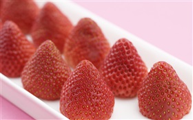 新鮮的水果，草莓 高清桌布