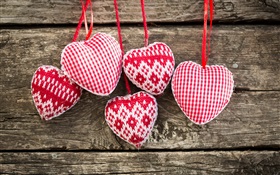 針織藝術，愛的心臟 高清桌布