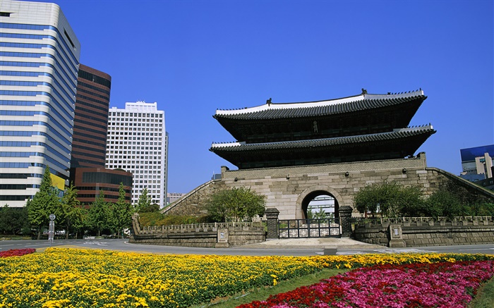 南大門，韓國首爾 桌布 圖片
