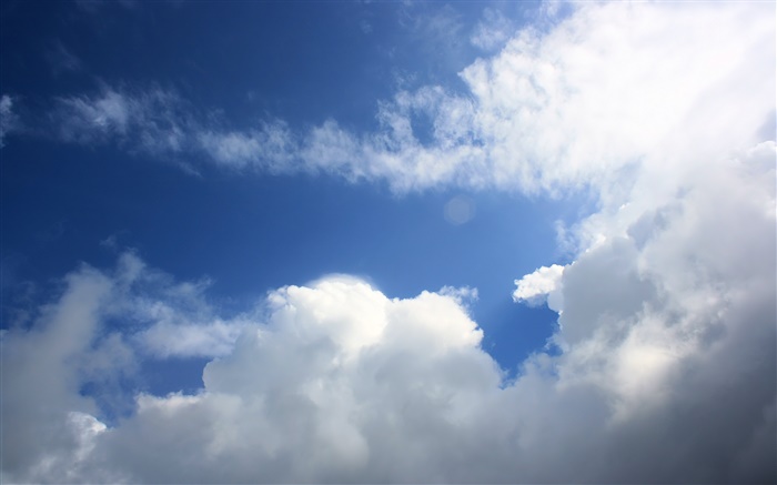 藍天，白雲 桌布 圖片