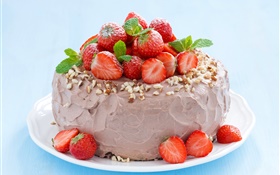 芋頭草莓蛋糕 高清桌布