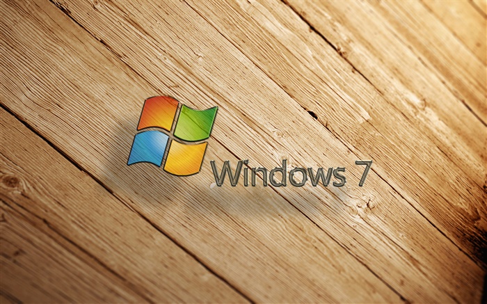 Windows 7，木板 桌布 圖片