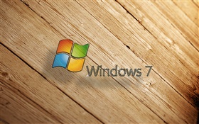 Windows 7，木板 高清桌布