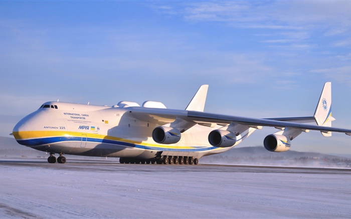 安東諾夫AN-225運輸機飛機，機場 桌布 圖片
