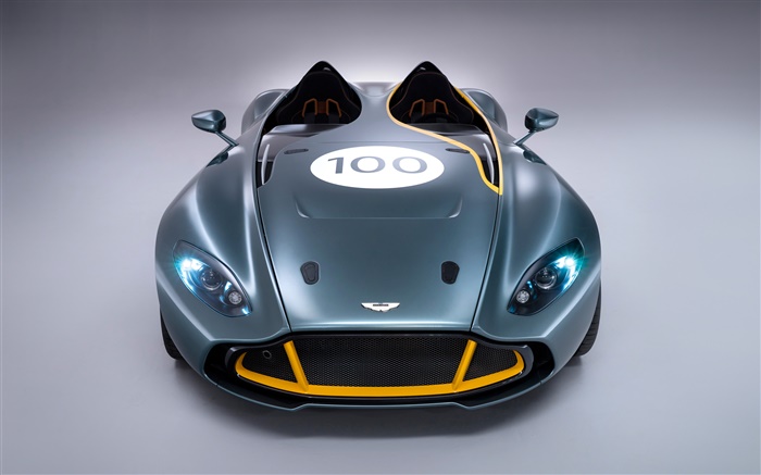 阿斯頓·馬丁CC100 Speedster的概念超級跑車前視圖 桌布 圖片