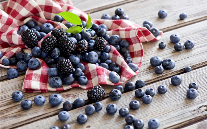 漿果，藍莓，黑莓 桌布 圖片