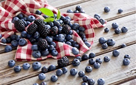 漿果，藍莓，黑莓 高清桌布