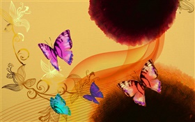 中國的水墨藝術，彩蝶