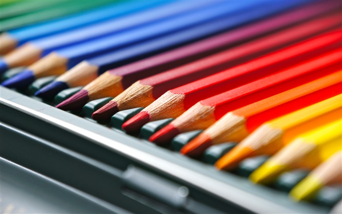 五顏六色的鉛筆 桌布 圖片