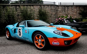 福特GT40藍色超級跑車