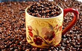 滿杯咖啡豆 高清桌布