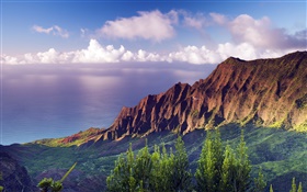 納帕利海岸國家公園夕陽夏威夷 高清桌布