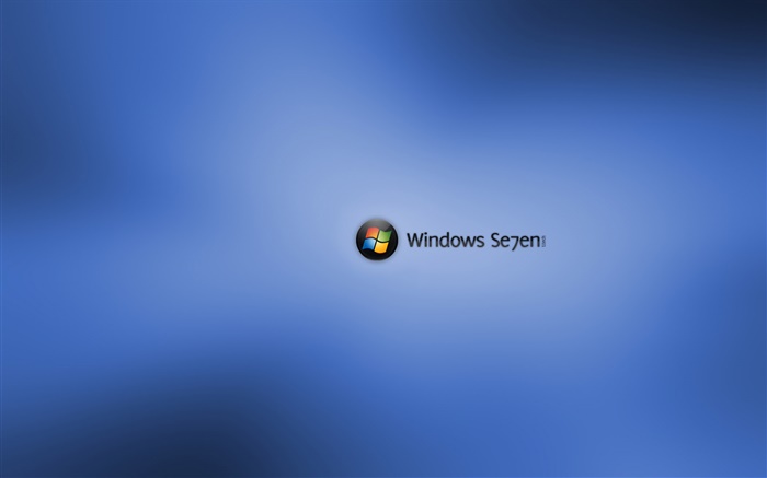 Windows 7，藍色的眩光 桌布 圖片