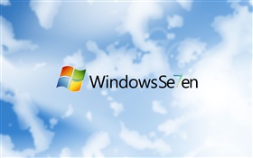 Windows 7，藍天白雲 高清桌布