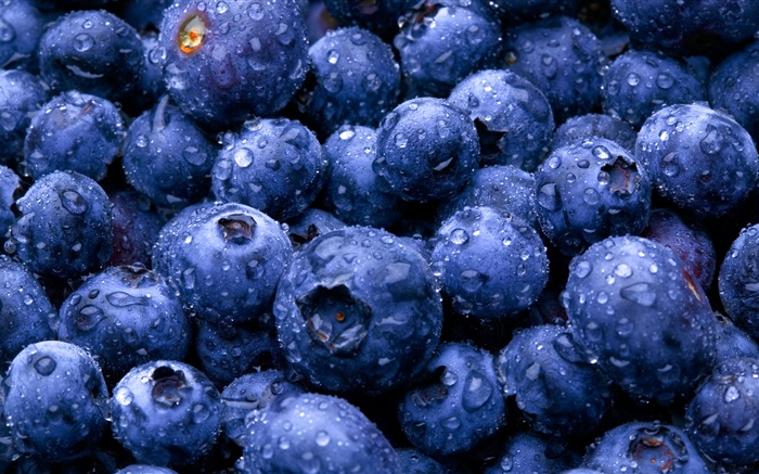 水果特寫鏡頭，藍莓 桌布 圖片