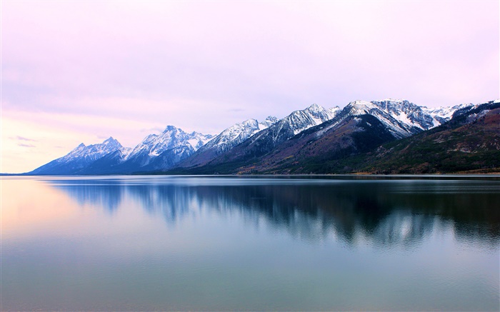 蒂頓山脈，湖泊，懷俄明州，美國 桌布 圖片