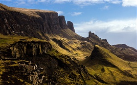邊坡，山，斯凱島，蘇格蘭，英國 高清桌布