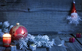 聖誕快樂，裝飾，禮品，蠟燭，球 高清桌布