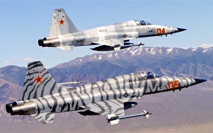 諾斯羅普F-5自由鬥士，虎II 桌布 圖片