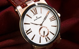 傑克·皮埃爾手錶，金屬，金色和白色