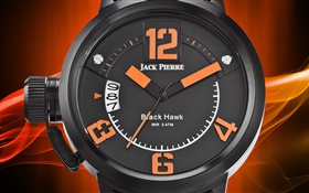 傑克·皮埃爾，手錶，橙色和黑色