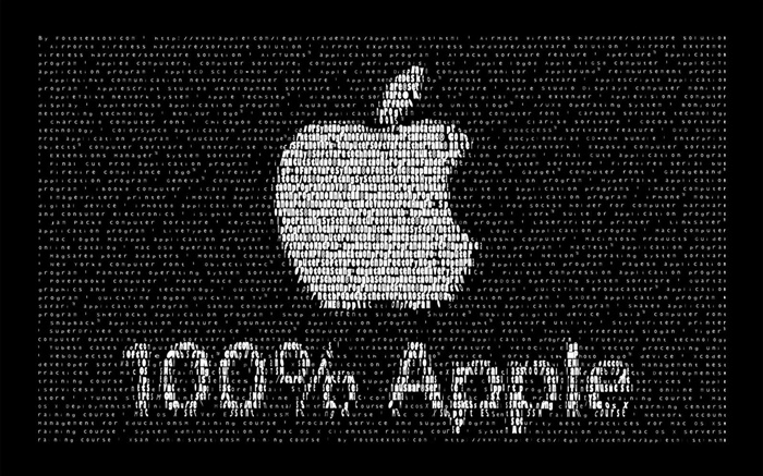 蘋果的標誌，黑色的背景，創意設計 桌布 圖片