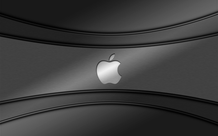 蘋果標誌，灰色背景 桌布 圖片