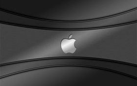 蘋果標誌，灰色背景 高清桌布
