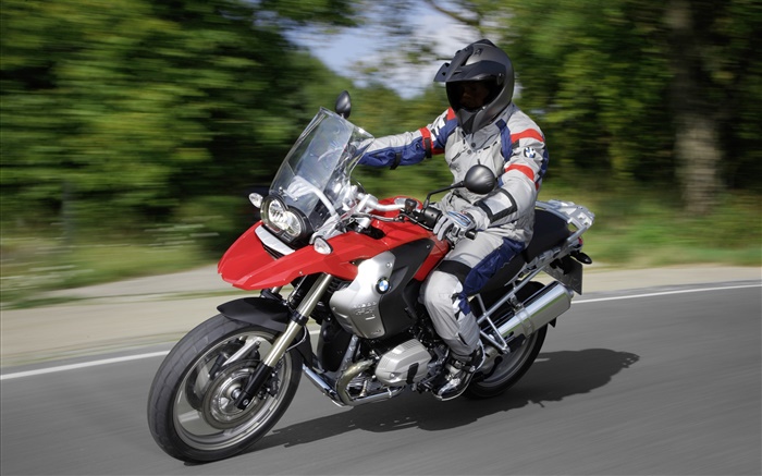 寶馬摩托車的速度，R1200 GS 桌布 圖片