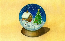 聖誕主題照片，球，藝術設計 高清桌布