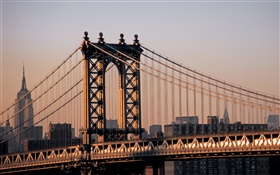 紐約市，美國，橋 高清桌布