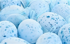 復活節，藍蛋，斑點 高清桌布
