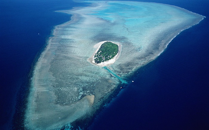 島，藍色的大海，澳大利亞 桌布 圖片