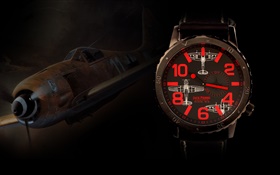 傑克·皮埃爾手錶，飛機，紅色 高清桌布