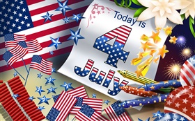 7月4日美國獨立日的主題圖片 高清桌布