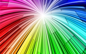 光線路彩虹，抽象背景 高清桌布