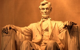 林肯雕像 高清桌布