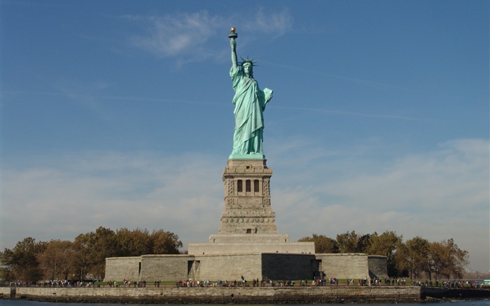 自由女神像，美國旅遊景點 桌布 圖片