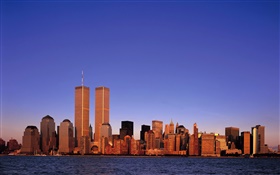 雙子塔，美國，911前 高清桌布