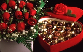 情人節禮物，甜巧克力 高清桌布