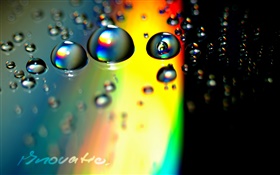 水滴，彩色背景，創意圖片 高清桌布