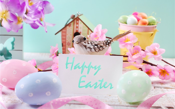 復活節快樂，鮮花，雞蛋，裝飾，春天 桌布 圖片