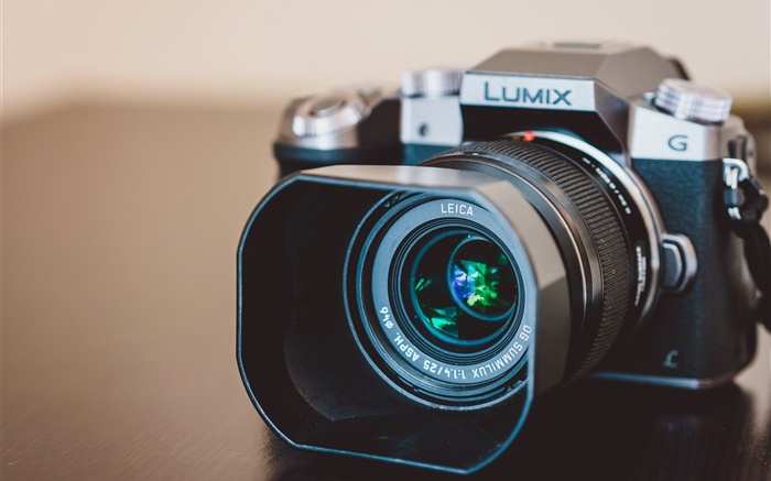 LUMIX相機特寫，鏡頭 桌布 圖片