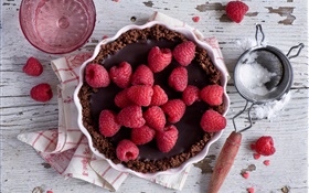 紅樹莓，蛋糕，食物 高清桌布