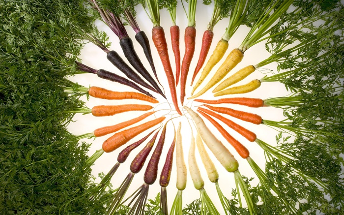 蔬菜，胡蘿蔔，不同的顏色，圓 桌布 圖片