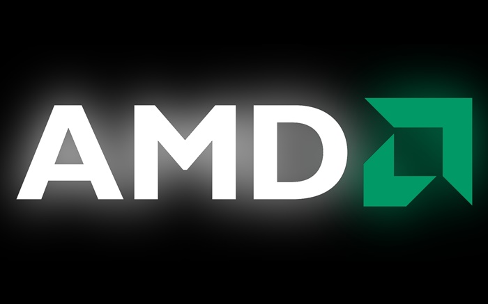 AMD的標誌，黑色的背景 桌布 圖片