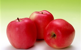 水果微距攝影，紅蘋果 高清桌布