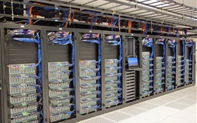 超級計算機的數據中心 高清桌布